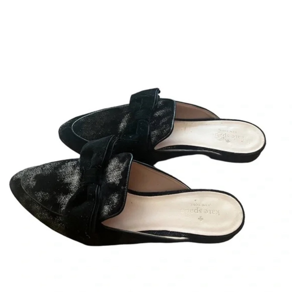 Kate Spade Carnegie Jacquard Bow Mules - Picture 2 of 9
